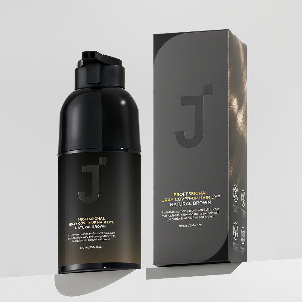 Jsoop Professional Self Gray-Cover Shampoo Hair Dye, Natural Brown (300ml)