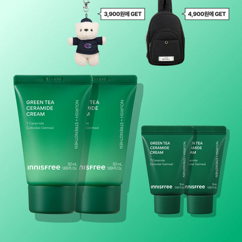 Innisfree Green Tea Ceramide Butter Moisturizing Cream 50ml (2 Pack)