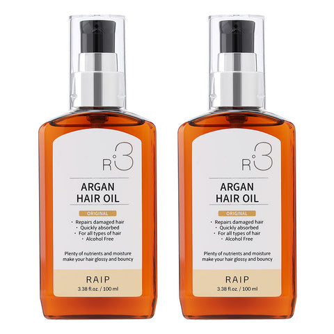 RAIP R3 Argan Hair Essence Oil 100ml 1+1 (Baby Powder & Elegance)