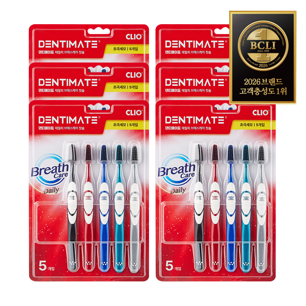 Clio Dentimate Daily Breathcare Ultra-Fine Bristle Interdental Toothbrush 10pcs (3-Set)
