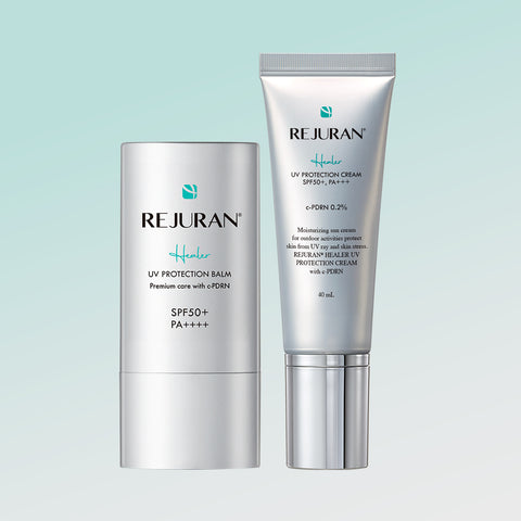 Rejuran Healer Sun Care 2-piece Set (Rejuran Healer UV Protection Cream 40mL + Balm 19g)