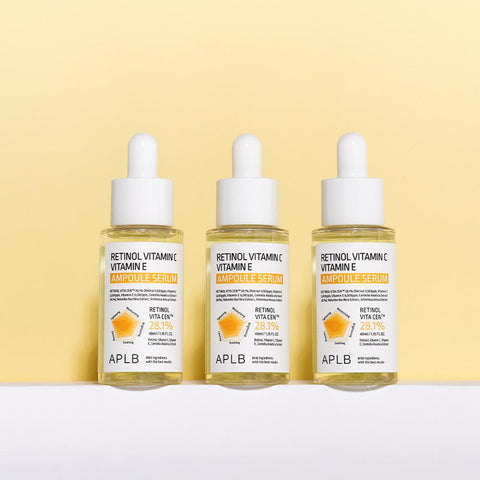 APLB Retinol Vitamin C Vitamin E Ampoule Serum 40ml (3 Pack)