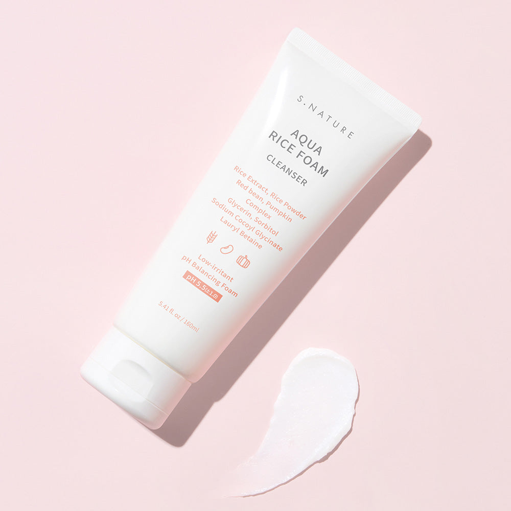 S.Nature Aqua Rice Mildly Acidic Cleansing Foam 160ml