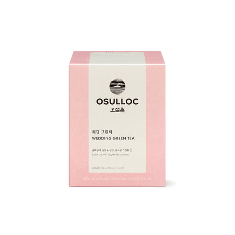 OSULLOC Wedding Green Tea Pyramid Tea Bags 10Pack 18g