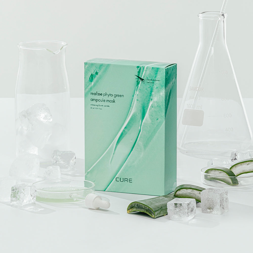Kim Jeong Moon Aloe Phyto Green Ampoule Mask 10 sheets (2 pack)
