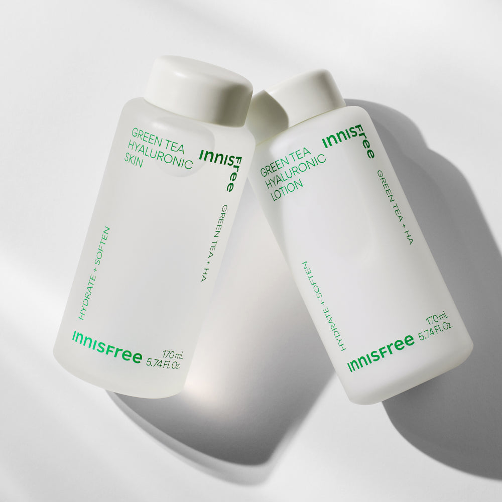 Innisfree Green Tea Seed Hyaluronic 2-Piece Skincare Set - Skin & Lotion