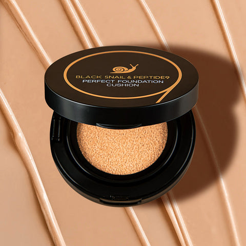 Farmstay Black Snail & Peptide9 Perfect Foundation Cushion 15g