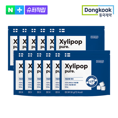 DongKook Pharmaceutical Xylipop Sugar-Free Xylitol Candy Pure 30g x 12