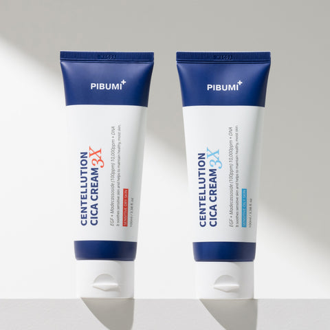 Pibumi Centellution Cica Cream 3X 100ml (1+1) - EGF Regenerating Cica Cream