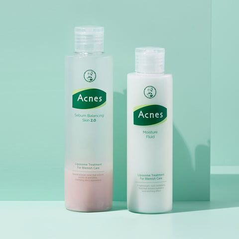 Acnes Sebum Balancing Skin 2.0 200ml + Fluid 150ml + Derma Moisture Foam 125/200ml (Set)