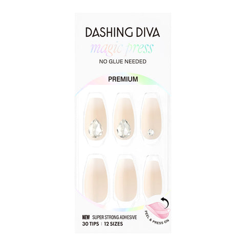 Dashing Diva Magic Press Dia Island (Coffin) Nail Tips