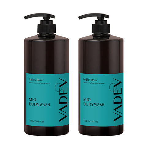 Vadev Body Wash 1+1 (1000ml) - Mild pH, Fragrant All-in-One