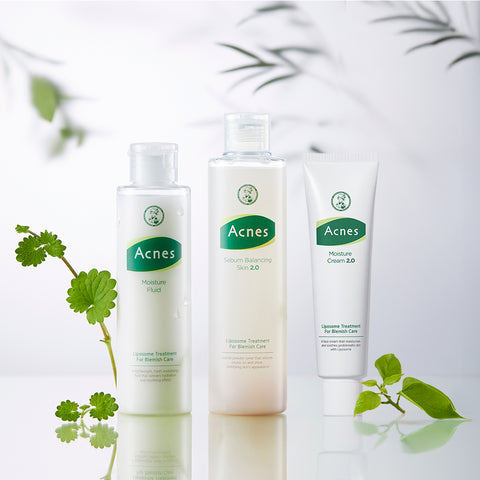 Acnes Sebum Balancing Skin 2.0 200ml + Fluid 150ml + Cream 60ml (3-piece Set)