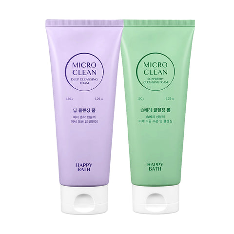 Happy Bath Micro Clean Cleansing Foam 150g (2-Pack)