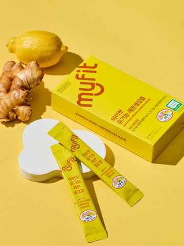 DongKook Pharmaceutical MyFit Organic Lemon Ginger Concentrate 100 Lemon Ginger Tea Stick 2 Boxes (420g)