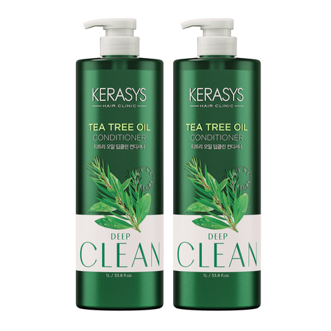 Kerasys Real Nature Tea Tree Oil Shampoo 1L x2 + Foot Shampoo 410ml