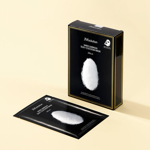 JM Solution Water Glow Silky Cocoon Mask Black 10P