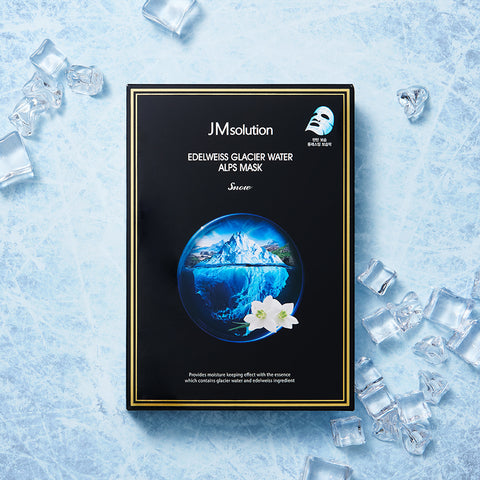 JM Solution Edelweiss Glacier Water Alps Mask Pack Snow 30ml 10P