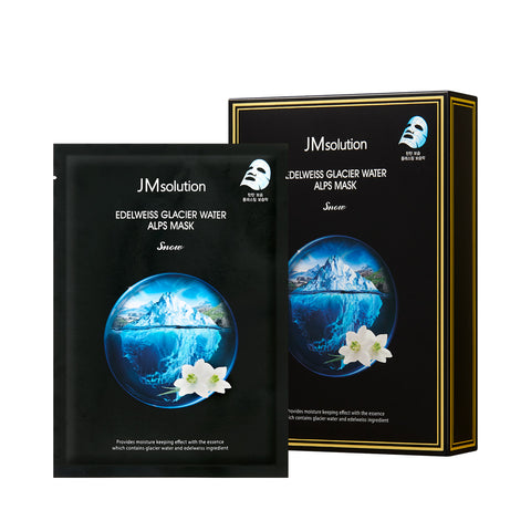 JM Solution Edelweiss Glacier Water Alps Mask Pack Snow 30ml 10P