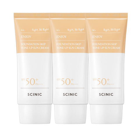 Scinic Enjoy Pade-Skip Tone-Up Sun Cream 50ml (3 Pack)