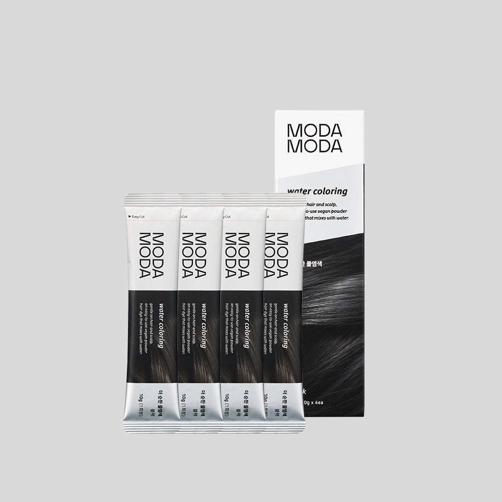 MODAMODA The Gentle Water Hair Dye 4 Pack - Black