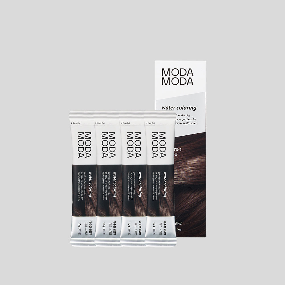 MODAMODA The Mild Water Hair Dye 4 Pack - Dark Brown