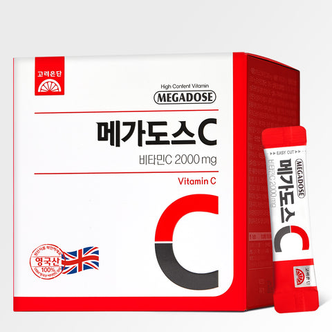 Koreaeundan Megadose C Vitamin C 2000 mg 2 g x 100 Sachets (200 g)