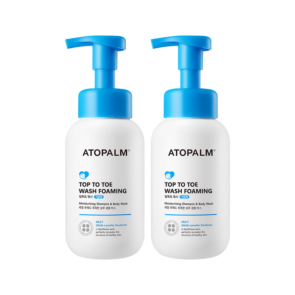 Atopalm Top-to-Toe Wash (Foam) 300ml (2 Pack)