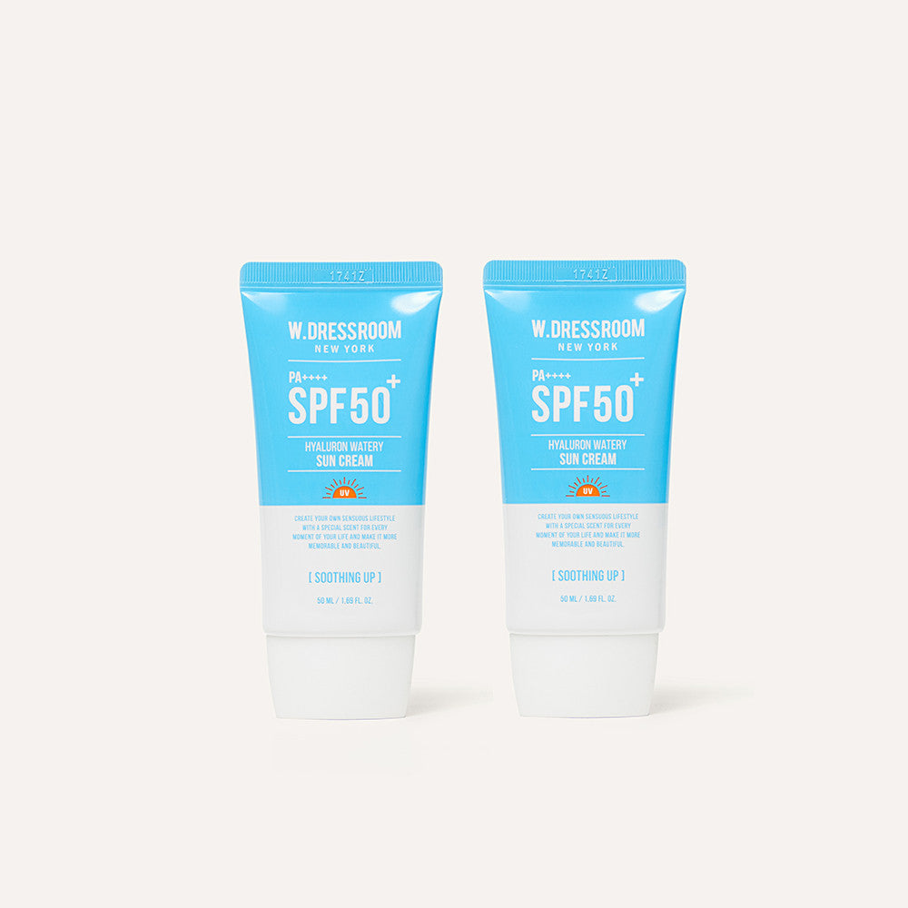 W.Dressroom Hyaluron Watery Sun Cream 50ml (2 Pack)