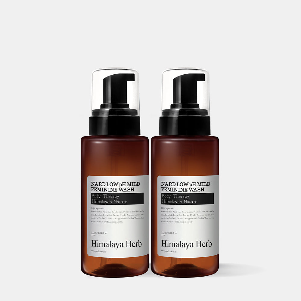 Nard Mild Acidic Foaming Feminine Cleanser 300ml (2 Pack)