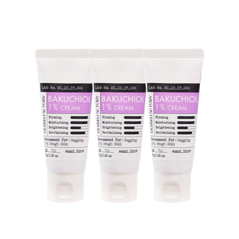Derma Factory Bakuchiol 10,000ppm (1%) Cream 30g (3 Pack)