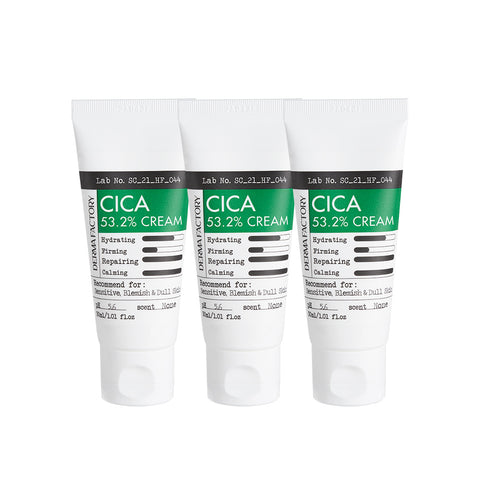 Derma Factory Cica 53.2% Cream 30ml (3 Pack)