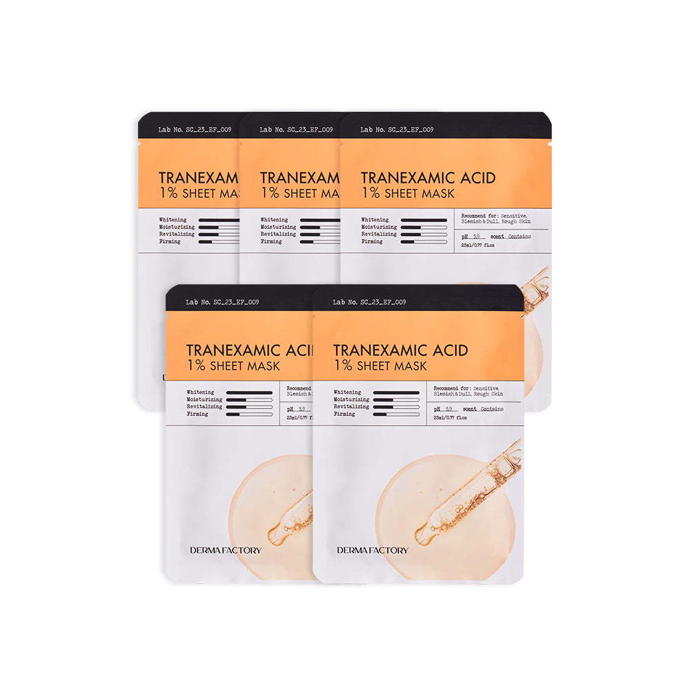 Derma Factory Tranexamic Acid 1% Sheet Mask 23ml (5 pcs)