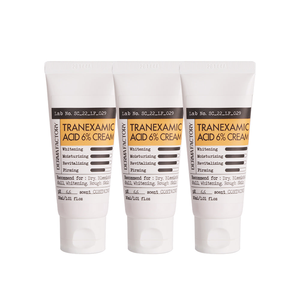 Derma Factory Tranexamic Acid 6% Cream 30ml (3 Pack)