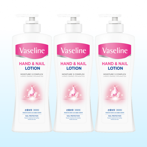 Vaseline Double Moisture Lotion 450ml x3 + Malang Bubble Hand Wash 300ml