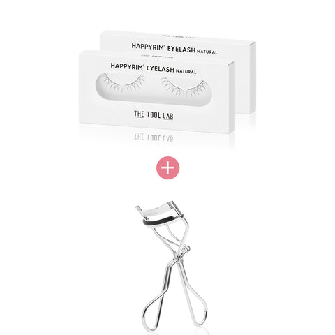 The Tool Lab Happy Rim Eyelash Point Tail Duo (2-Pack 4 Pairs) + Eyelash Curler Set