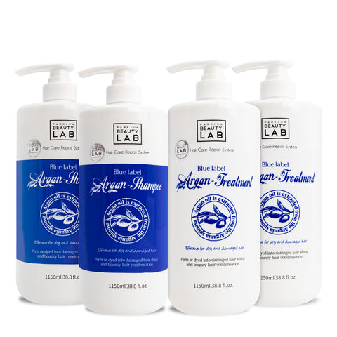 ParkJun Beauty Lab Blue Label Argan Shampoo & Treatment Set 1150ml (2 Shampoos + 2 Treatments)