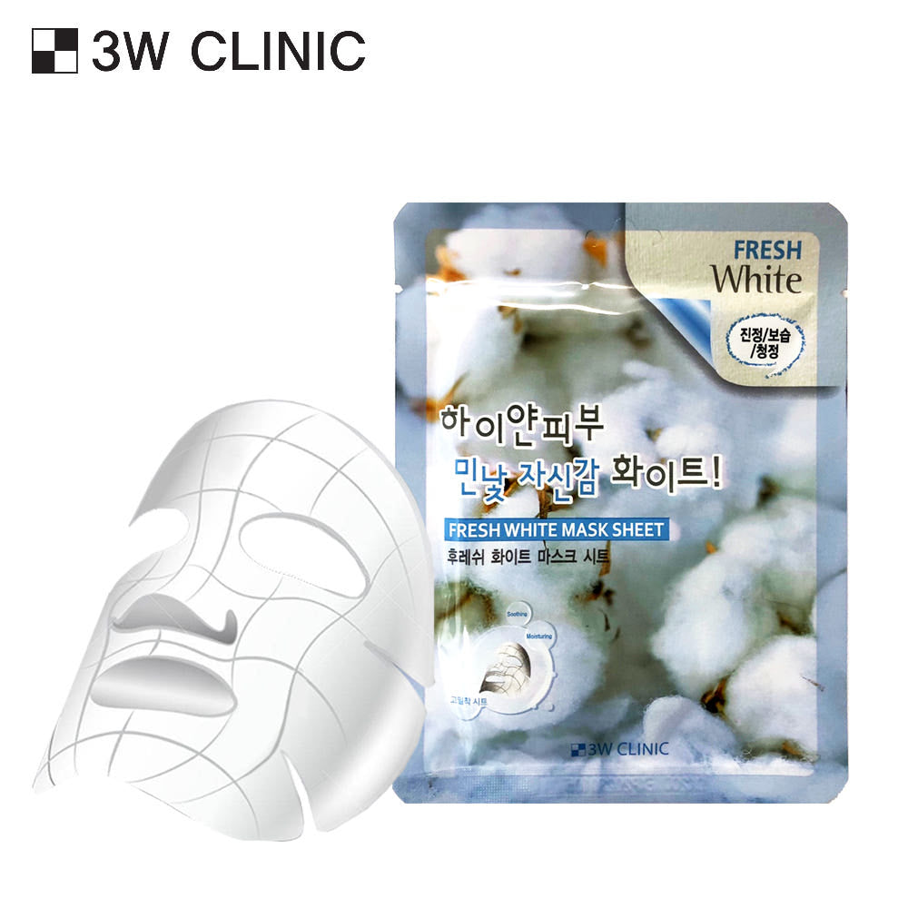3W CLINIC Fresh White Mask Sheet 10P