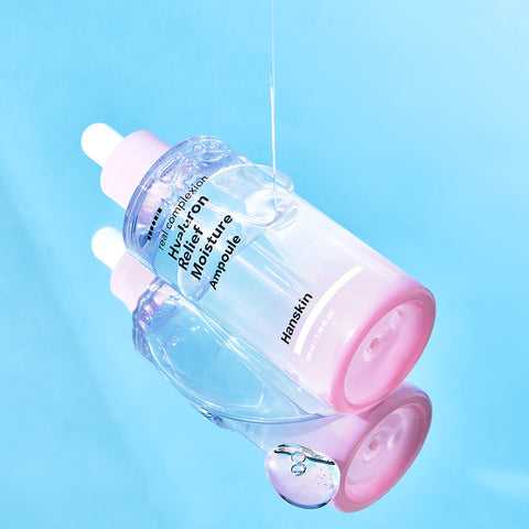 Hanskin Real Complexion Hyaluron Relief Moisture Ampoule 100ml (2 Pack)