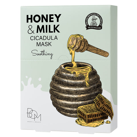 BOM Honey & Milk Mask Pack 25ml (10 Sheets)