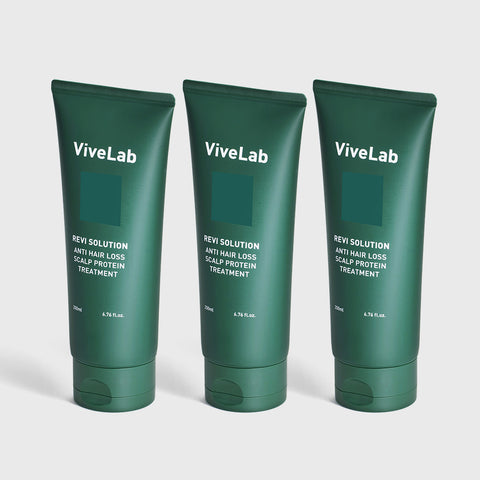 Vivelab Revive Solution Treatment, High-Nutrition Protein, Floral Woody Musk, 200ml (3 Pack)