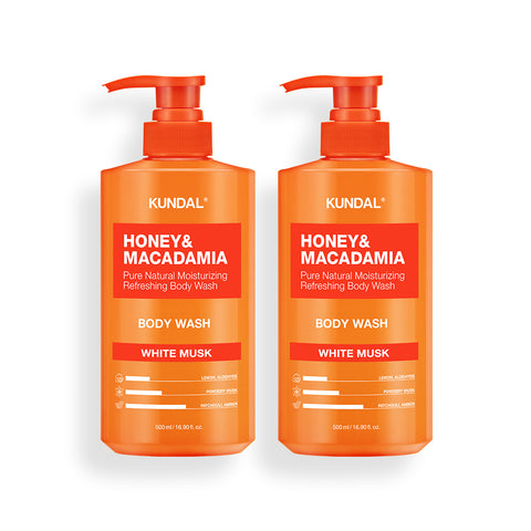Kundal Pure Body Wash 2 Pack (500ml each) - White Musk