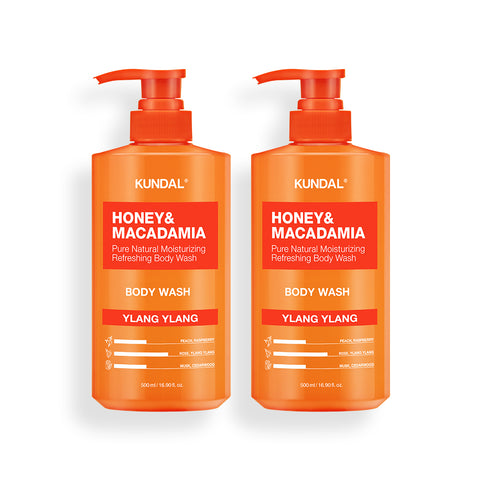 Kundal Pure Body Wash 2-Piece Set - Ylang Ylang 500ml