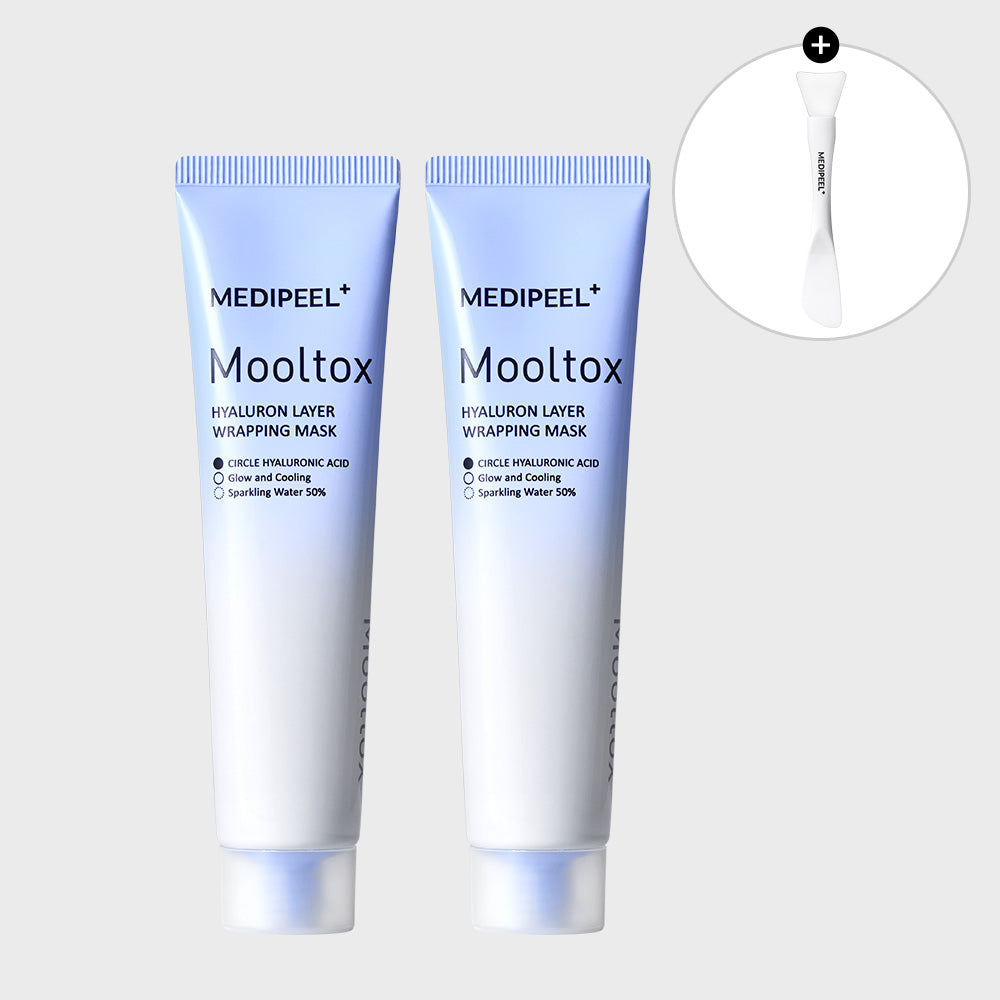 Medipeel Hyaluronic Layer MulTox Wrapping Mask 70ml (2 Pack + Dual Brush)