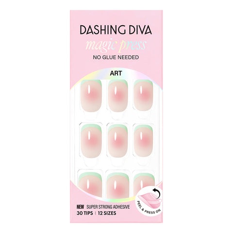 Dashing Diva Magic Press Cheek Melon (Regular Round) Nail Tips