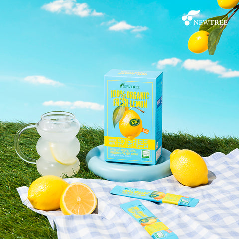 Newtree Organic Lemon Juice 1 Box (14 Sachets) [Origin: Spain]
