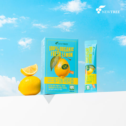 Newtree Organic Lemon Juice 1 Box (14 Sachets) [Origin: Spain]