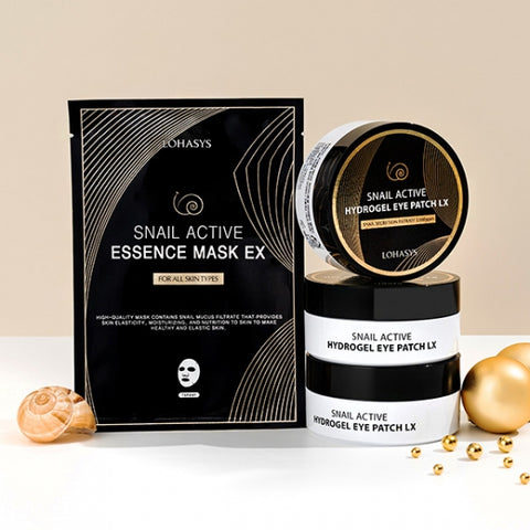 Lohasys Snail Active Essence Mask Pack (10 sheets)
