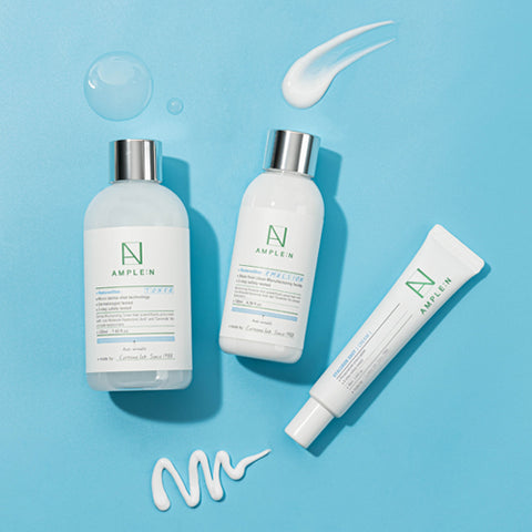AMPLE:N Hyaluron Shot 3-Piece Set (Toner 220ml + Lotion 130ml + Cream 30ml)