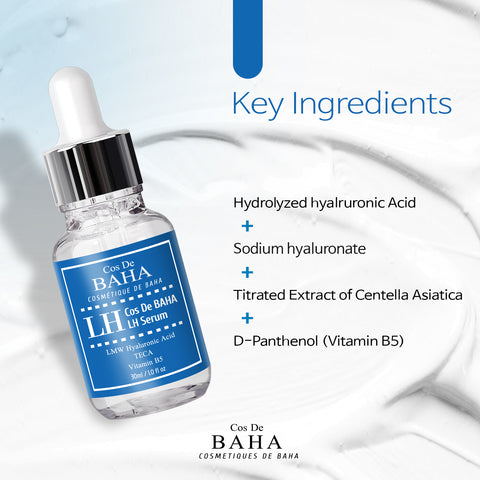 Cos De BAHA Low-Molecular Complex Hyaluronic Acid Moisture Ampoule Serum 30ml